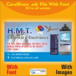 electrical and electronic shop visiitng card